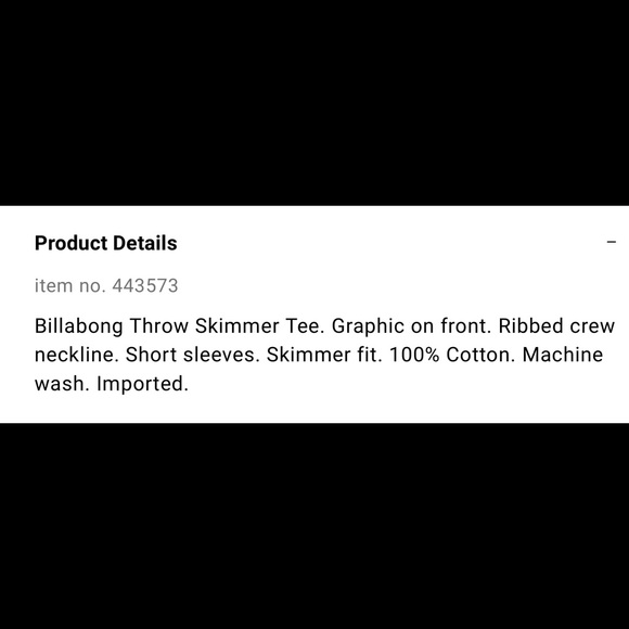 NWT Billabong Throw Skimmer Tee - Picture 7 of 8